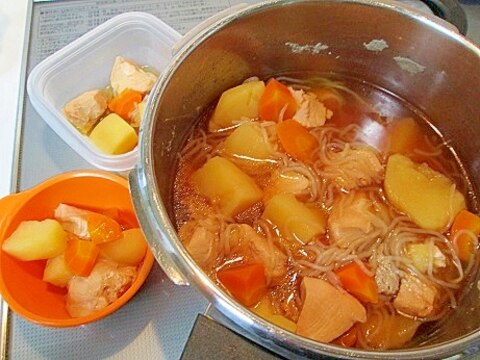 幼児食 大人用も一緒に作れる 圧力鍋で鶏じゃが レシピ 作り方 By Tomy7 楽天レシピ